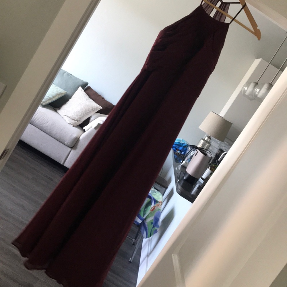 Azazie GINGER Cabernet Bridesmaid Dress